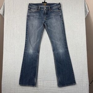 7 For All Mankind Womens Jeans Flynt Bootcut Fade Wash Blue Denim Size 27